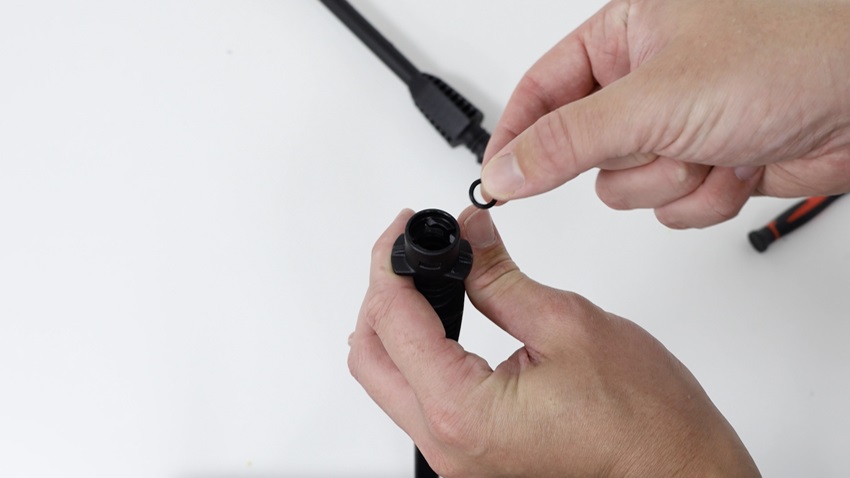Install new O ring